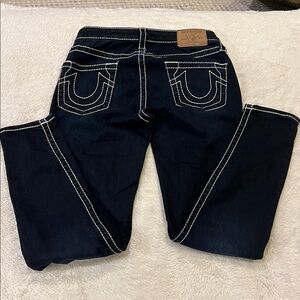 Women's Black Jeans with White Stitching